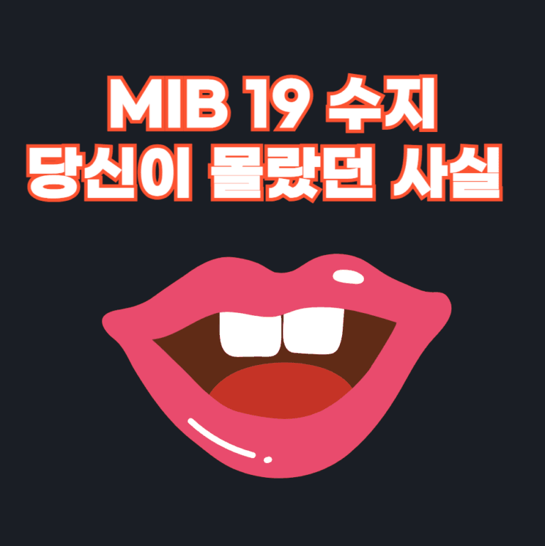 MIB 19 수지