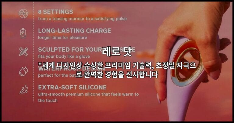레로 닷 “세계 디자인상 수상한 프리미엄 기술력, 초정밀 자극으로 완벽한 경험을 선사합니다
