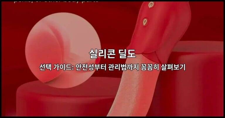 실리콘 딜도의 안전성과 올바른 선택 방법을 소개하는 썸네일 이미지