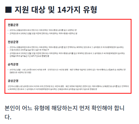 국가유공자 신청가이드의 주요 내용과 신청 절차를 안내하는 썸네일 이미지