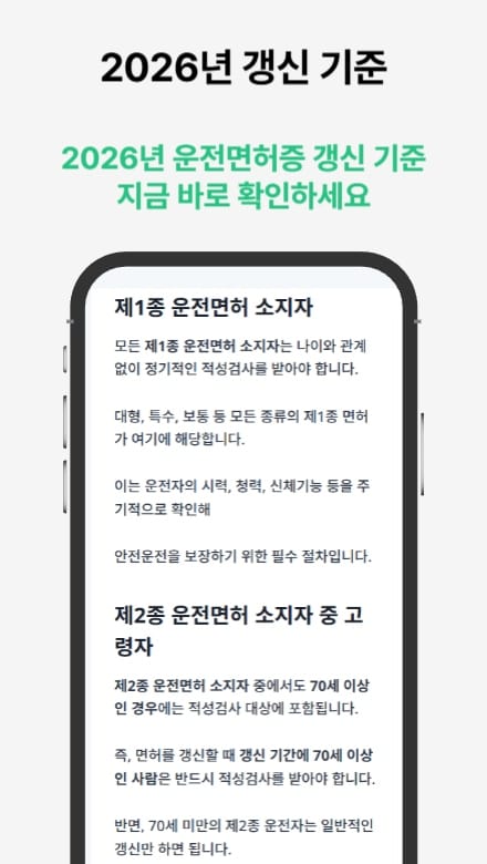 운전면허증 적성검사 갱신 도우미의 필요성과 절차를 안내하는 썸네일 이미지